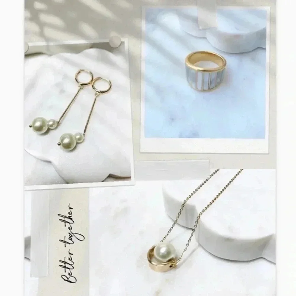 SINGLE Floating Pearl Necklace